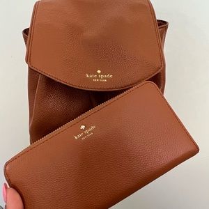 Kate ♠️ Spades Backpack purse & wallet SET